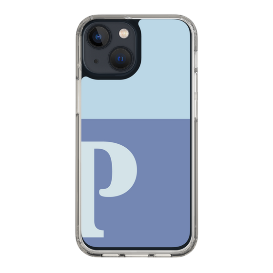Slim Protection Case［ Original - initial two tone - P blue ］