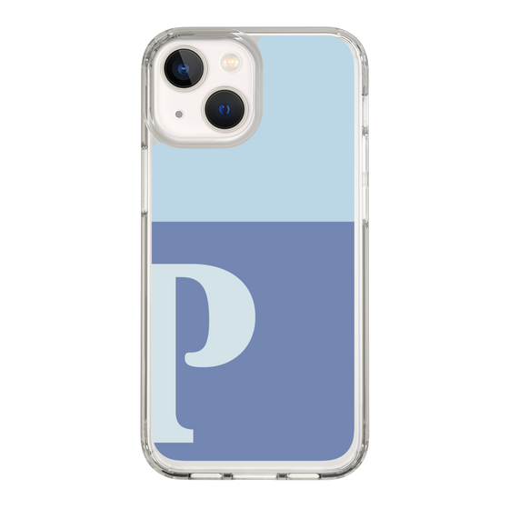 Slim Protection Case［ Original - initial two tone - P blue ］