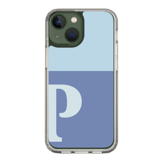 Slim Protection Case［ Original - initial two tone - P blue ］