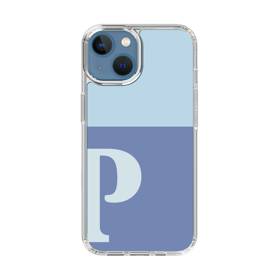 Slim Protection Case［ Original - initial two tone - P blue ］