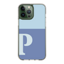 Slim Protection Case［ Original - initial two tone - P blue ］