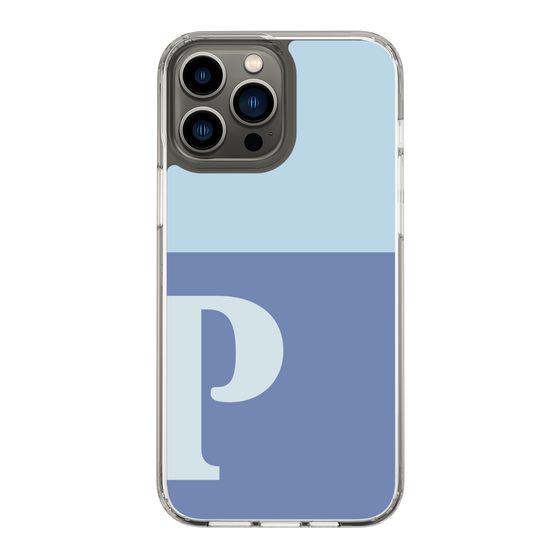 Slim Protection Case［ Original - initial two tone - P blue ］