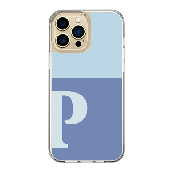 Slim Protection Case［ Original - initial two tone - P blue ］