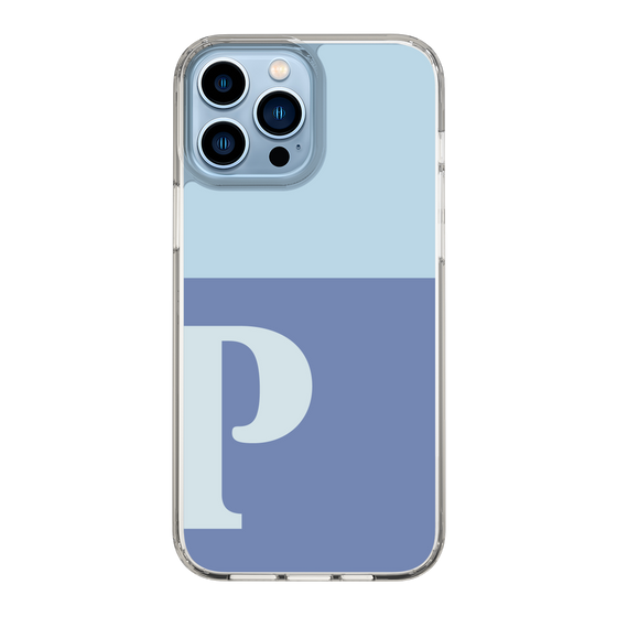 Slim Protection Case［ Original - initial two tone - P blue ］