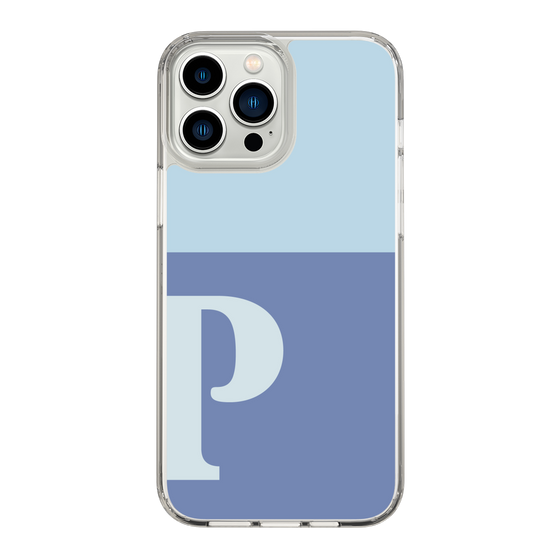 Slim Protection Case［ Original - initial two tone - P blue ］