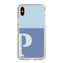 Slim Protection Case［ Original - initial two tone - P blue ］