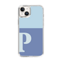 Slim Protection Case［ Original - initial two tone - P blue ］