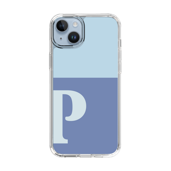 Slim Protection Case［ Original - initial two tone - P blue ］