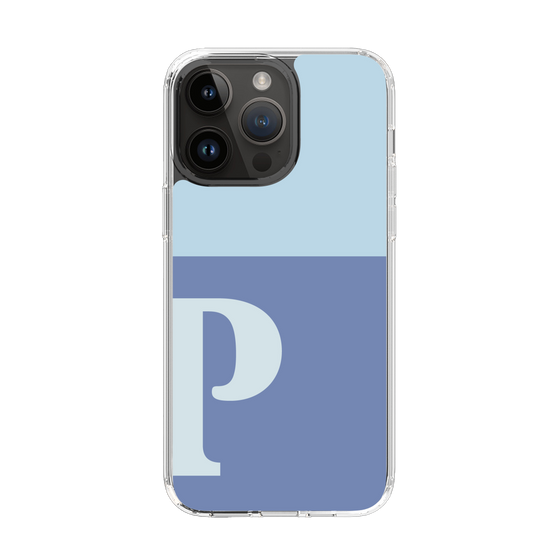 Slim Protection Case［ Original - initial two tone - P blue ］