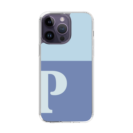 Slim Protection Case［ Original - initial two tone - P blue ］