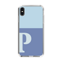 Slim Protection Case［ Original - initial two tone - P blue ］