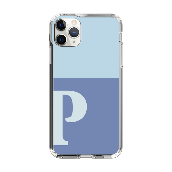 Slim Protection Case［ Original - initial two tone - P blue ］