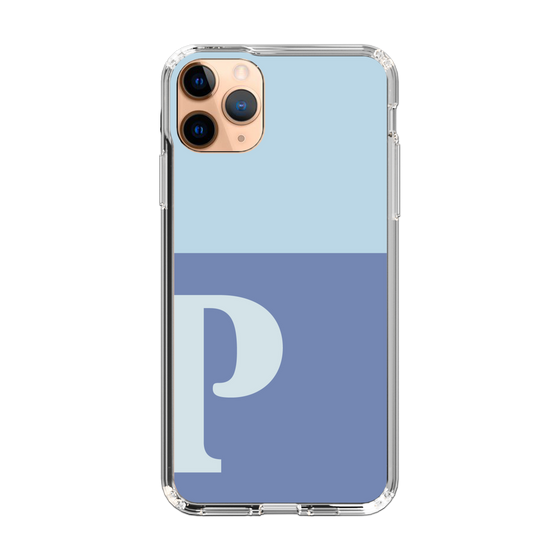 Slim Protection Case［ Original - initial two tone - P blue ］