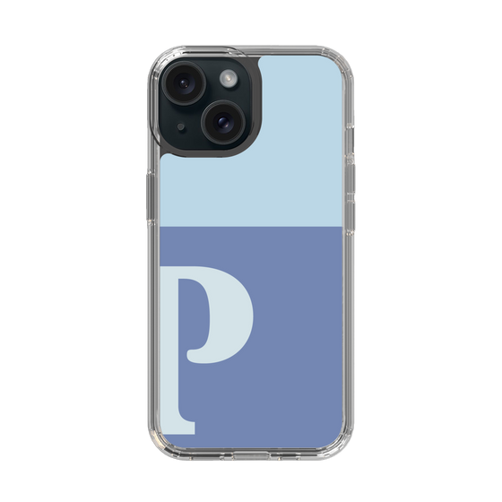 Slim Protection Case［ Original - initial two tone - P blue ］