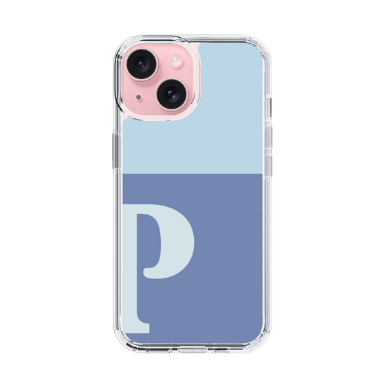 Slim Protection Case［ Original - initial two tone - P blue ］