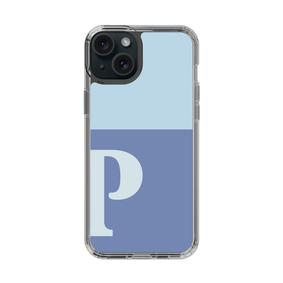 Slim Protection Case［ Original - initial two tone - P blue ］