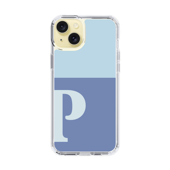 Slim Protection Case［ Original - initial two tone - P blue ］