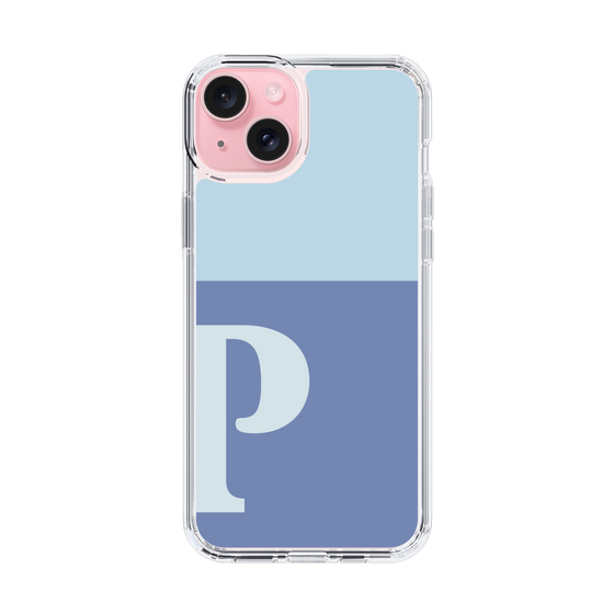 Slim Protection Case［ Original - initial two tone - P blue ］