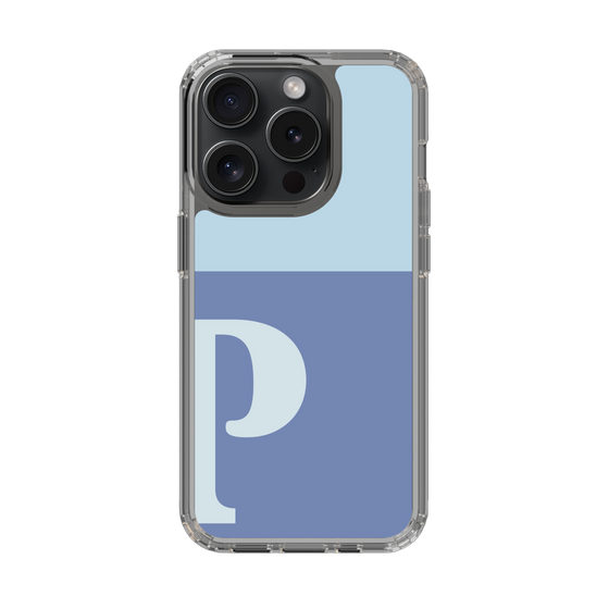 Slim Protection Case［ Original - initial two tone - P blue ］