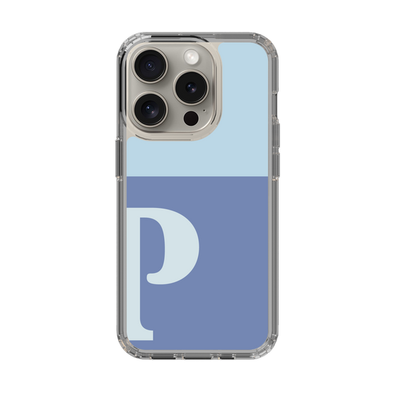 Slim Protection Case［ Original - initial two tone - P blue ］