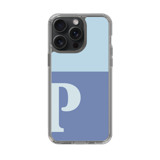 Slim Protection Case［ Original - initial two tone - P blue ］