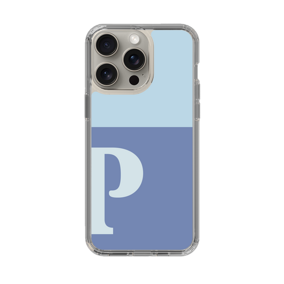 Slim Protection Case［ Original - initial two tone - P blue ］