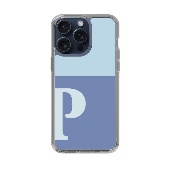 Slim Protection Case［ Original - initial two tone - P blue ］