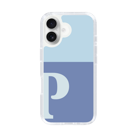 Slim Protection Case［ オリジナル - initial two tone - P blue ］