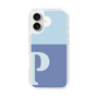 Slim Protection Case［ オリジナル - initial two tone - P blue ］