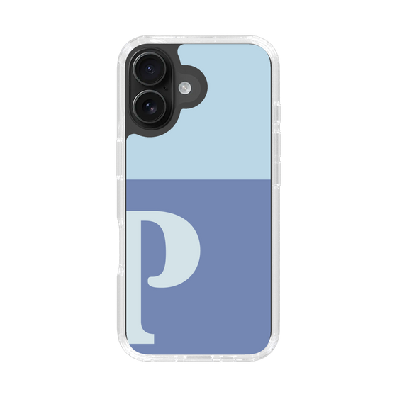 Slim Protection Case［ オリジナル - initial two tone - P blue ］