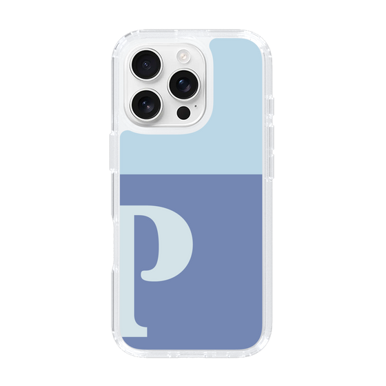 Slim Protection Case［ オリジナル - initial two tone - P blue ］