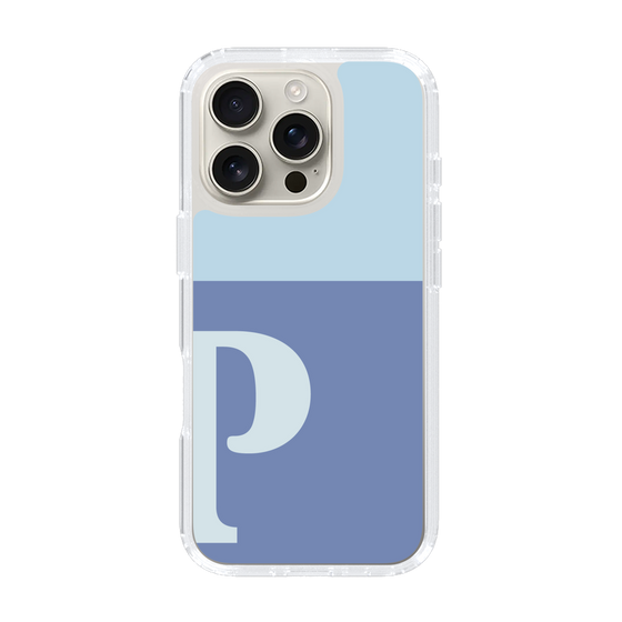 Slim Protection Case［ オリジナル - initial two tone - P blue ］