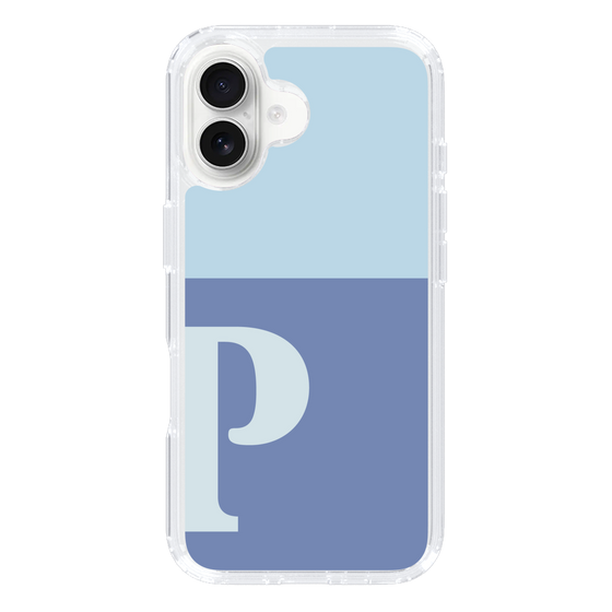 Slim Protection Case［ オリジナル - initial two tone - P blue ］