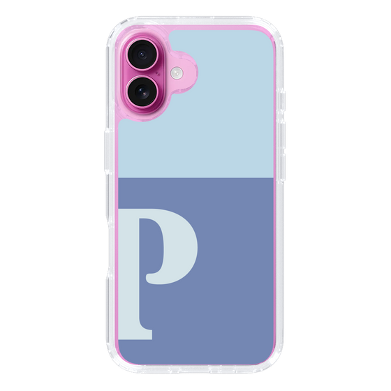 Slim Protection Case［ オリジナル - initial two tone - P blue ］