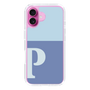 Slim Protection Case［ オリジナル - initial two tone - P blue ］