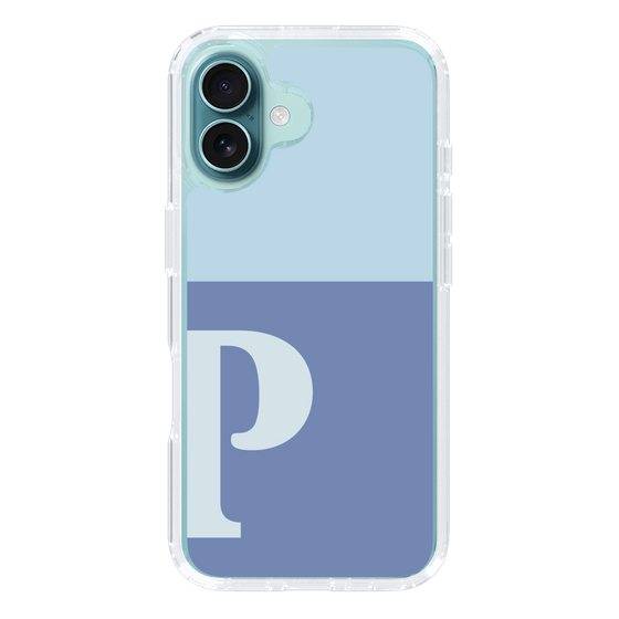 Slim Protection Case［ オリジナル - initial two tone - P blue ］