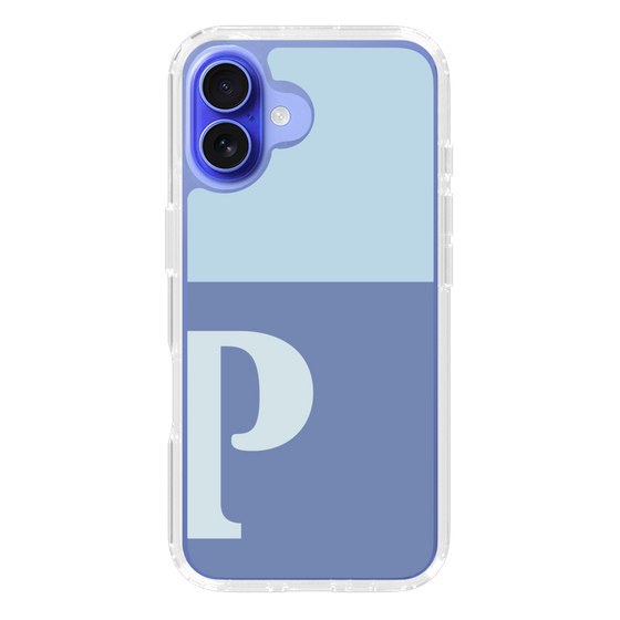 Slim Protection Case［ オリジナル - initial two tone - P blue ］