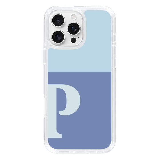 Slim Protection Case［ オリジナル - initial two tone - P blue ］
