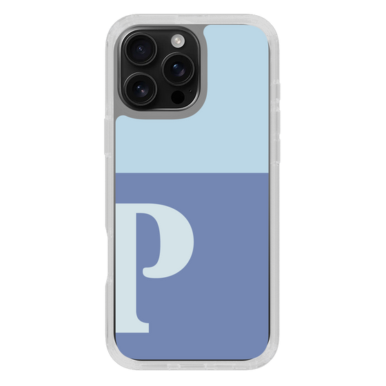 Slim Protection Case［ オリジナル - initial two tone - P blue ］