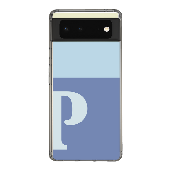 Slim Protection Case［ Original - initial two tone - P blue ］