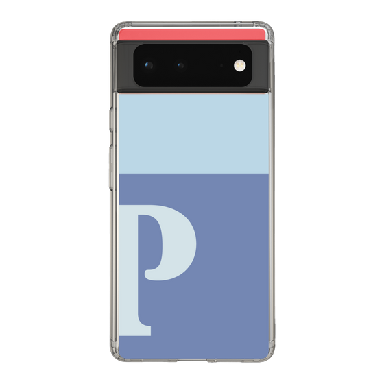 Slim Protection Case［ Original - initial two tone - P blue ］