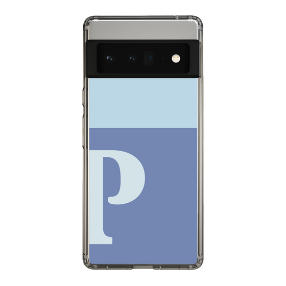 Slim Protection Case［ Original - initial two tone - P blue ］