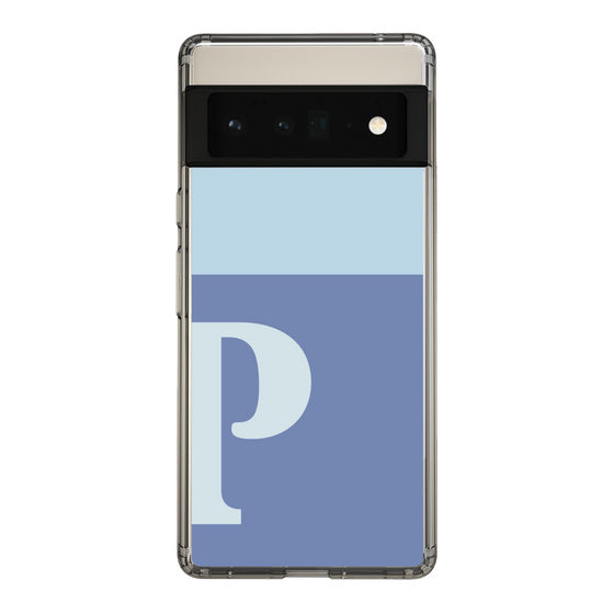 Slim Protection Case［ Original - initial two tone - P blue ］