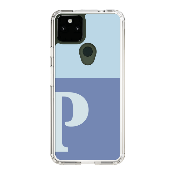 Slim Protection Case［ Original - initial two tone - P blue ］