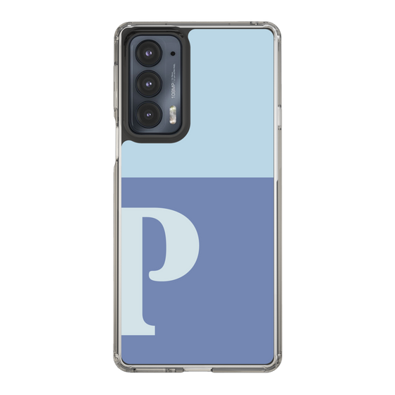 Slim Protection Case［ Original - initial two tone - P blue ］