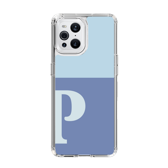 Slim Protection Case［ Original - initial two tone - P blue ］