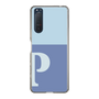 Slim Protection Case［ Original - initial two tone - P blue ］