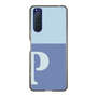 Slim Protection Case［ Original - initial two tone - P blue ］