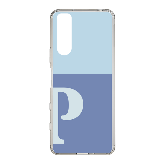 Slim Protection Case［ Original - initial two tone - P blue ］