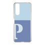 Slim Protection Case［ Original - initial two tone - P blue ］